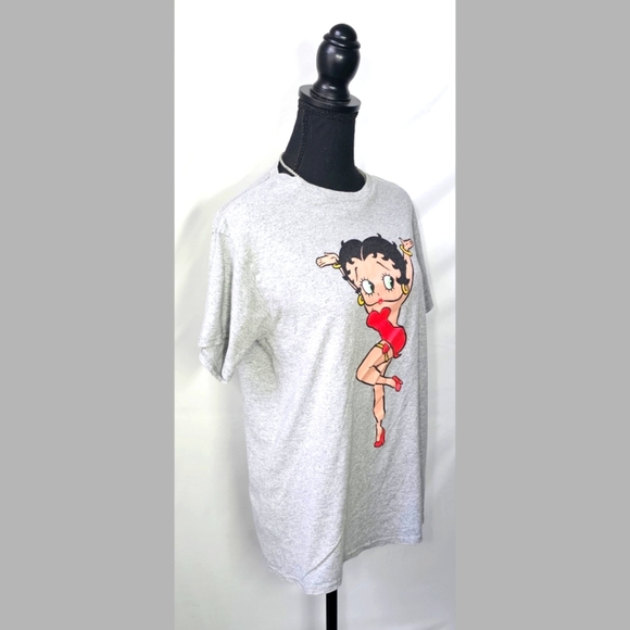 M Grey Betty Boop T-shirt - Picture 2 of 3